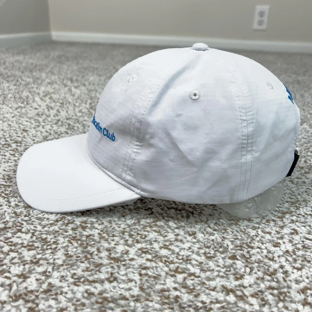 Disney Vacation Club Mens Hat Cap Strap Back One Size White Member Mickey Logo